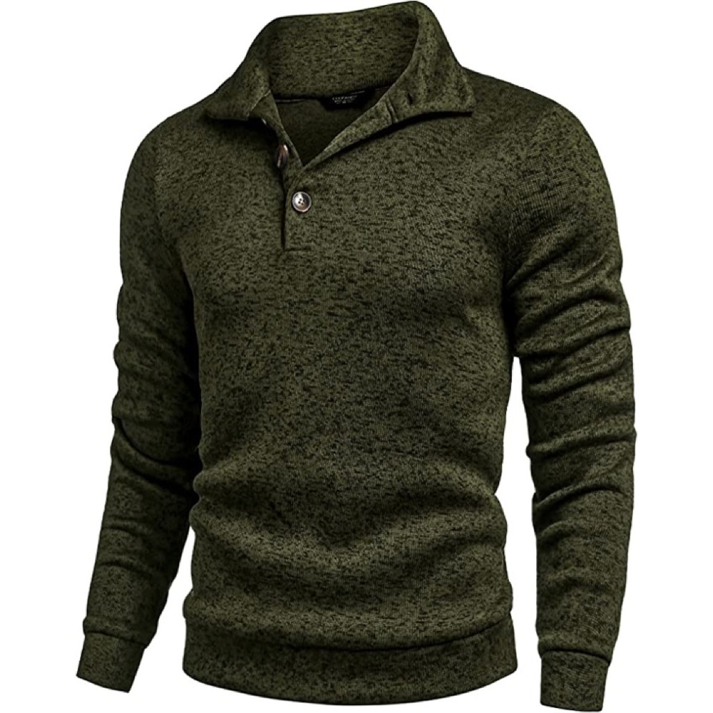 Mens New Shawl Collar Long Sleeve Sweater Multiple Sizes